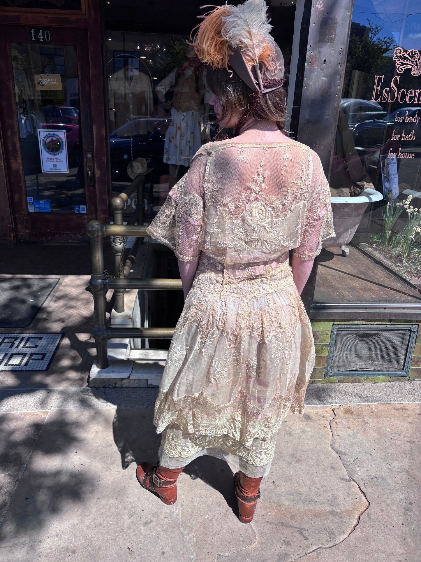 1910s Lord & Taylor New York Lace Dress