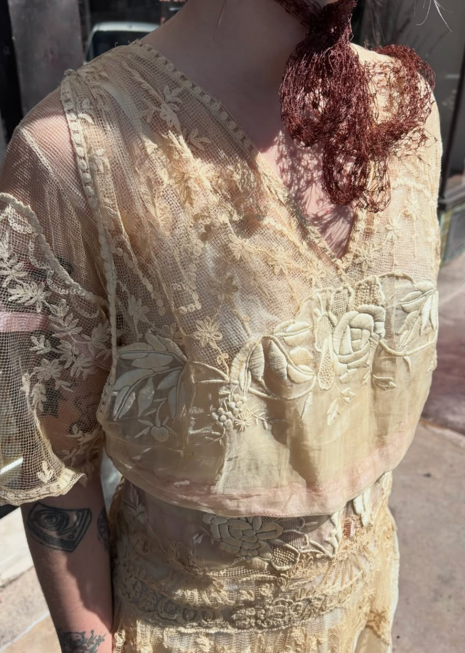 1910s Lord & Taylor New York Lace Dress